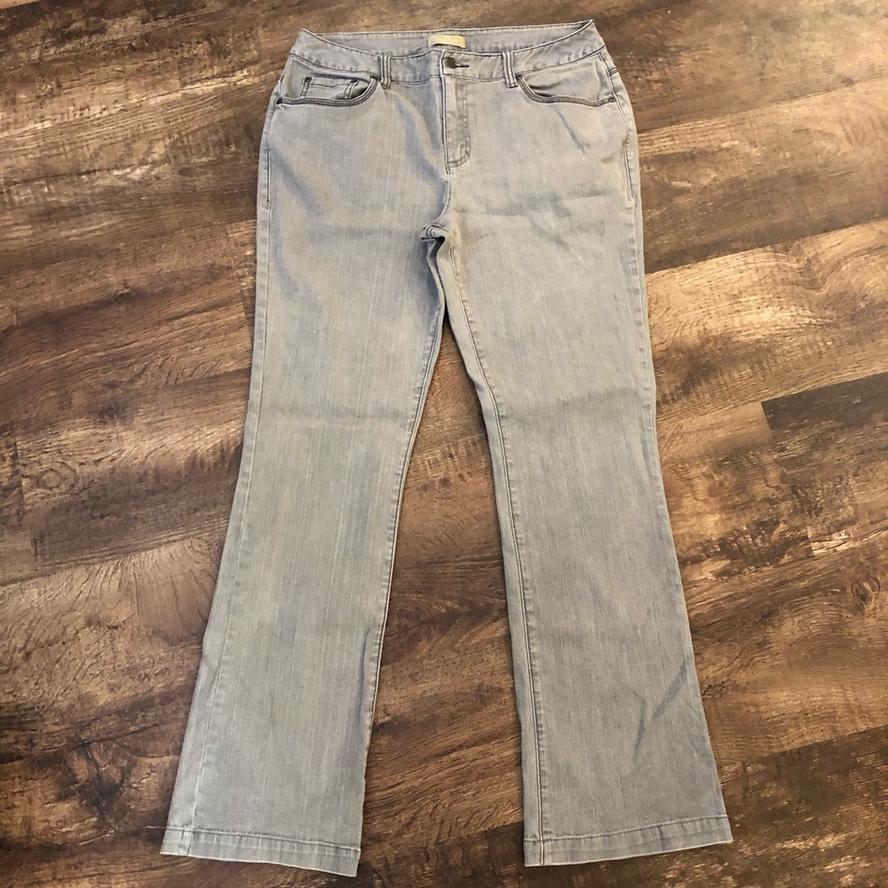 The Territory Ahead Light Grey Bootcut Jeans